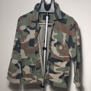 Lucky Brand Utility Camo Shirt Sz M